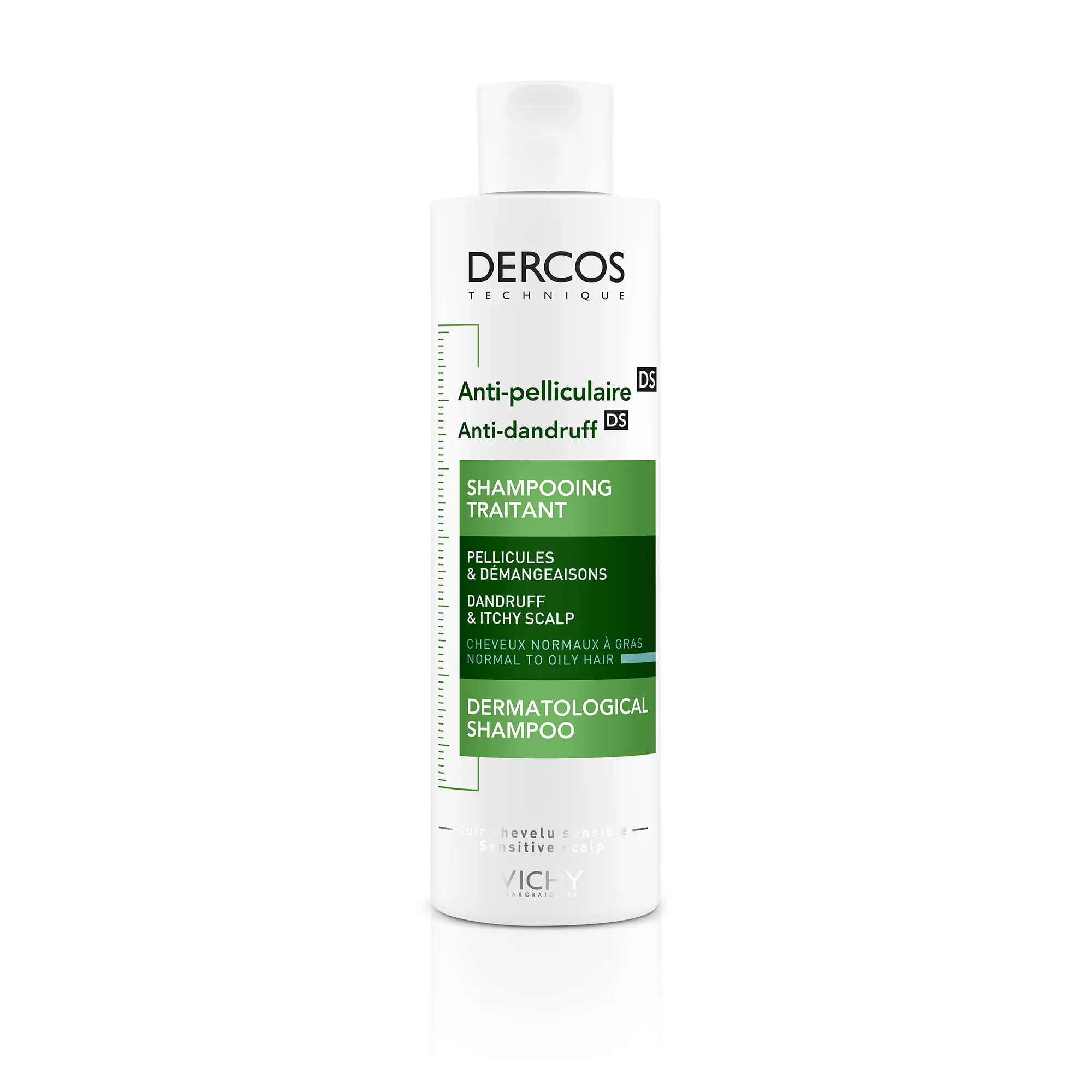 VICHY Dercos Şampon Antimătreață pentru păr normal-gras, 200ml