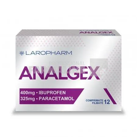 Analgex 400mg/325mg 12 comprimate  filmate