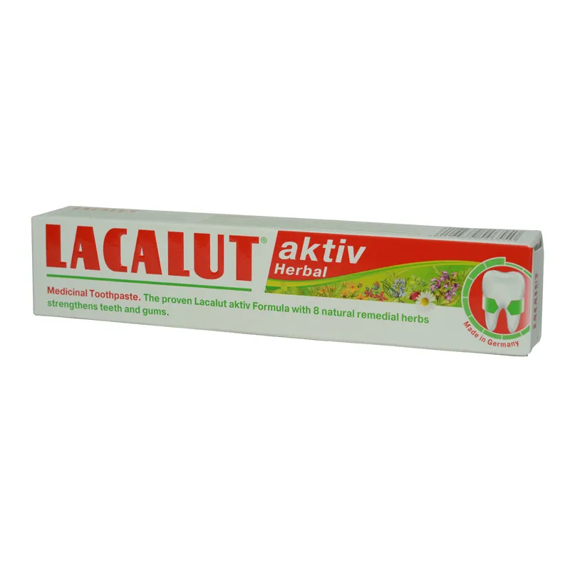 LACALUT Aktiv Herbal Pasta de dinti cu plante medicinale, 75 ml, Theiss Naturwaren