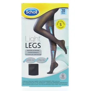 Ciorapi compresivi Light Legs 20 DEN Negru- S, 1 bucata, Scholl