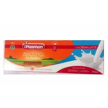 Biscuiti cu crema de lapte 12 luni+, 240g, Plasmon