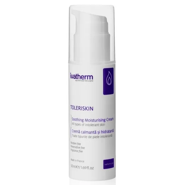 IVATHERM TOLERISKIN CREMA CALMANTA SI HIDRATANTA TOATE TIPURILE DE PIELE INTOLERANTA 50 ML
