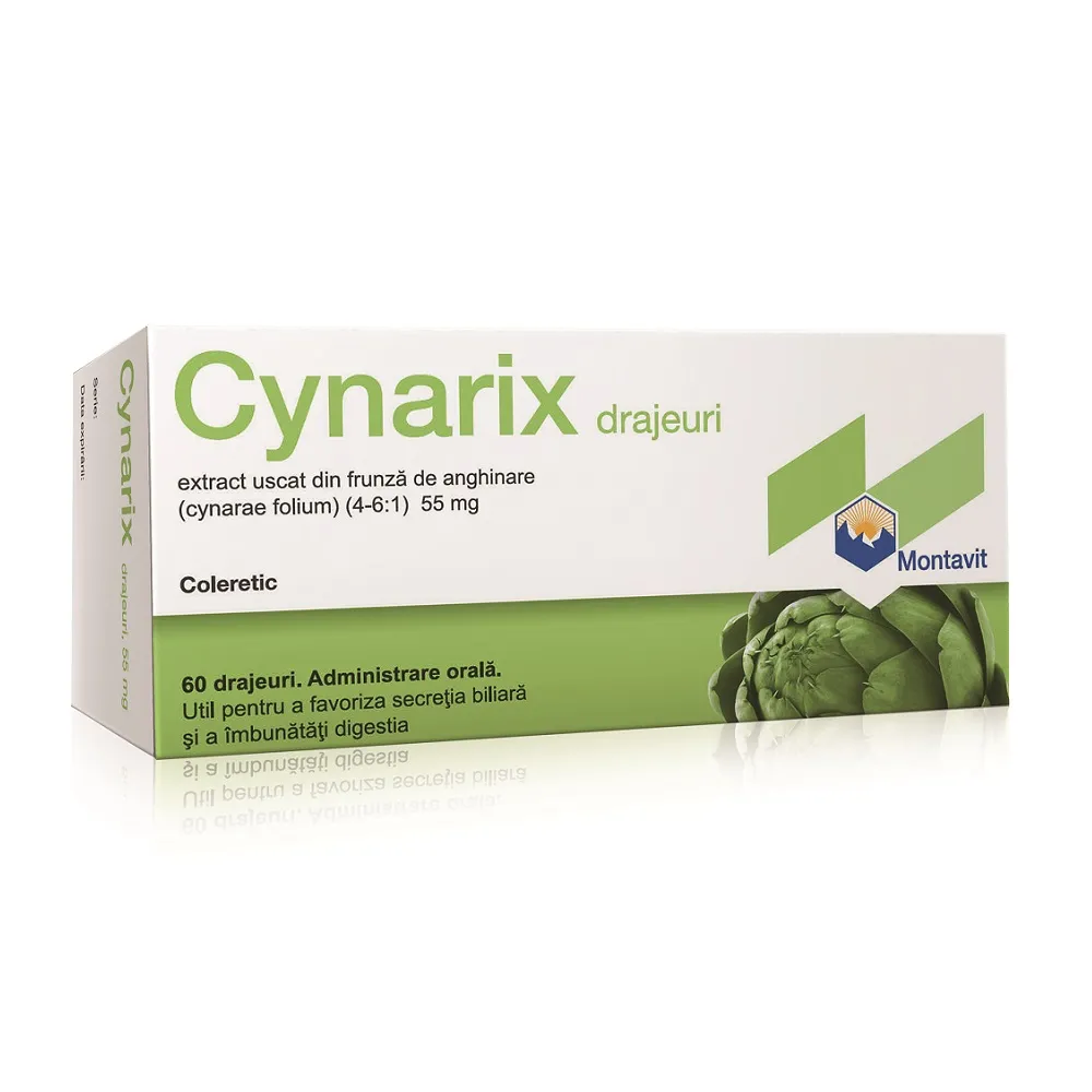 Cynarix 55mg x 60 drajeuri