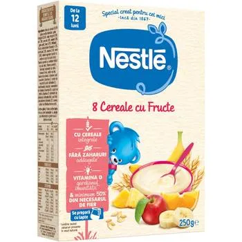 8 Cereale cu fructe +12 luni, 250g, Nestle