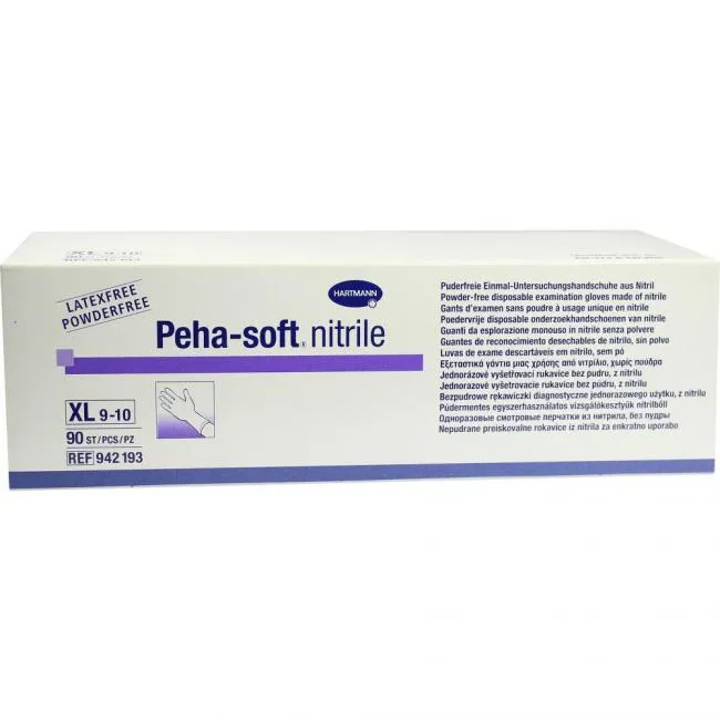 Manusi examinare Peha-soft nitrile XL nepudrate albastre x 90buc (Hartmann)