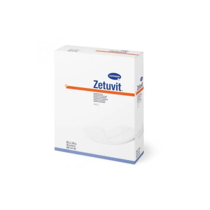 HARTMANN ZETUVIT COMPRESA STERILA 20CM X20CM X 15BUC