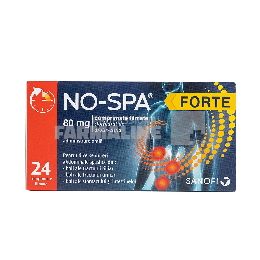 No-Spa forte 80 mg 24 comprimate filmate