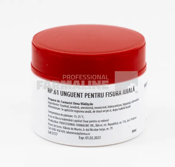 Unguent pentru fisura anala 30 ml