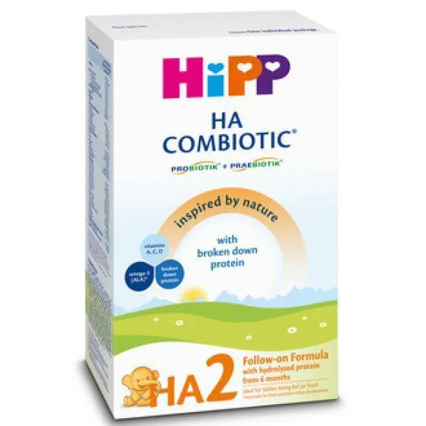 HIPP HA2 Combiotic lapte hipoalergenic de continuare 6luni+, 350 g