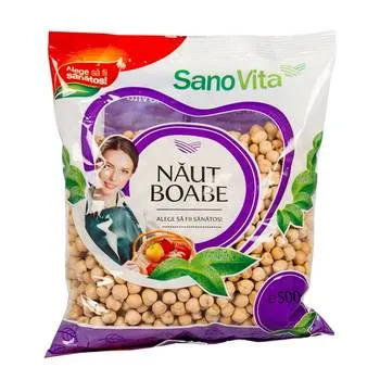 Boabe de naut, 500g, SanoVita