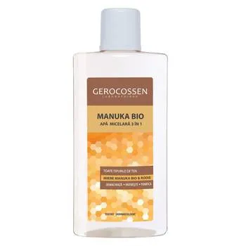 Apa micelara 3 in 1 cu miere si extract de rodie Manuka Bio, 300ml, Gerocossen