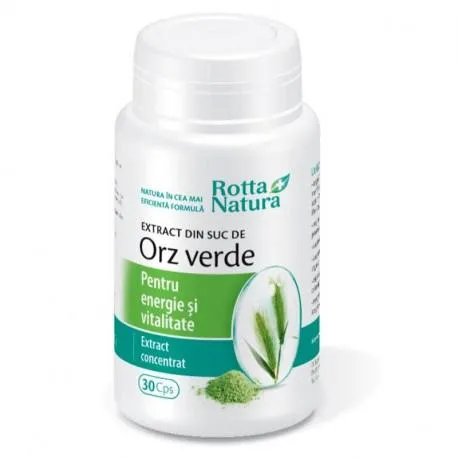 ROTTA NATURA Extract din suc de orz verde 300 mg, 30 capsule