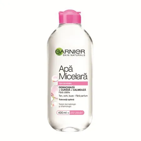 Apa micelara pentru ten sensibil Skin Naturals, 400 ml, Garnier