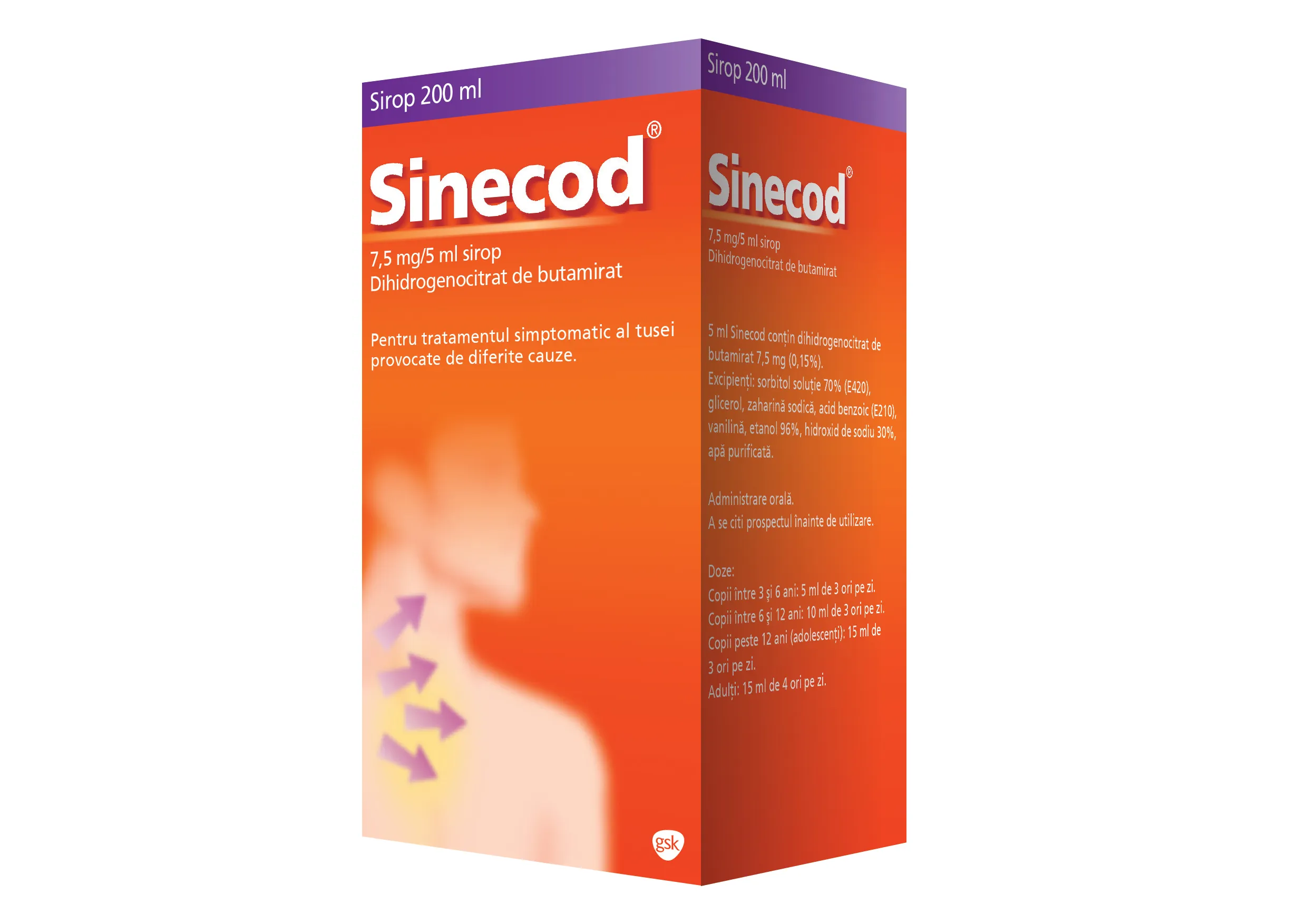 Sinecod 7.5mg 5ml sirop 200ml