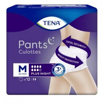 Scutece pentru adulti Pants Plus Night M, 12 bucati, Tena