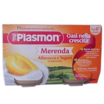 Piure caisa si iaurt 6 luni+, 2 x 120g, Plasmon