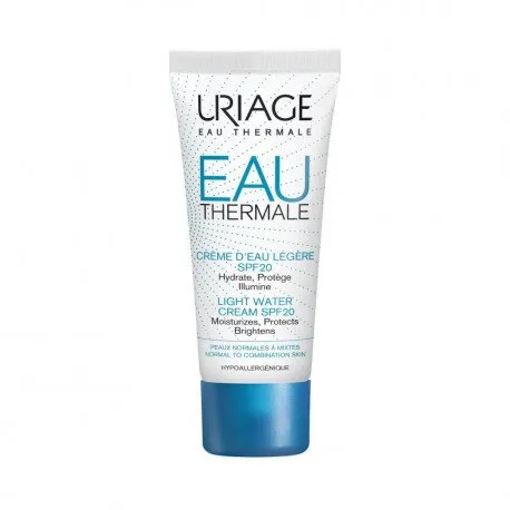 URIAGE Eau Thermal Crema hidratanta SPF20+ textura lejera, 40 ml