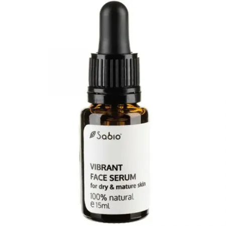 Ser pentru ten uscat si matur Vibrant Face Serum, 15 ml, Sabio