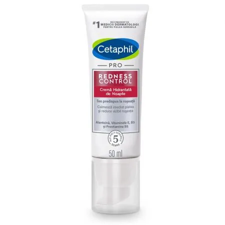 Crema hidratanta de noapte Redness Control PRO, 50 ml, Cetaphil