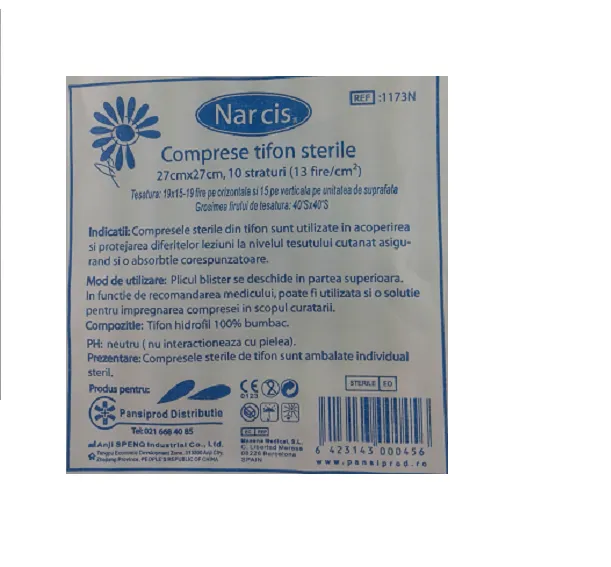 NARCIS COMPRESE STERILE 27/27CM