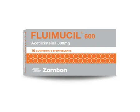Fluimucil 600mg x 10 comprimate efervescente