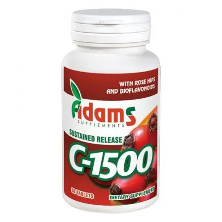 Vitamina C-1500, 30 tablete, Adams Vision