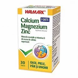 Calciu Magneziu Zinc, 30 capsule, Walmark