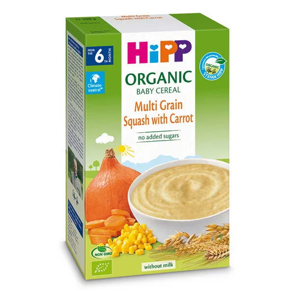 HIPP Multicereale si dovleac BIO 6luni+, 200 g