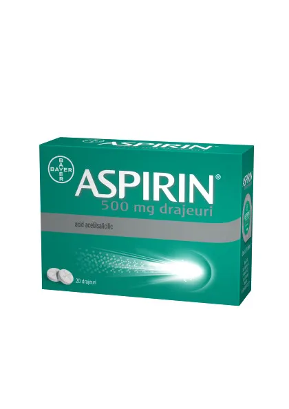 BAYER ASPIRIN 500MG X 20 DRAJEURI