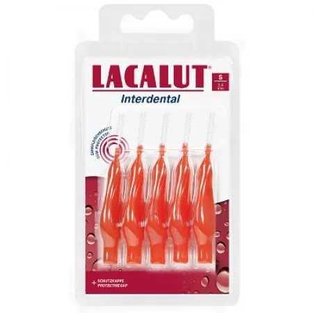 Periute interdentare S 2.4 mm Lacalut, 5 bucati, Theiss Naturwaren