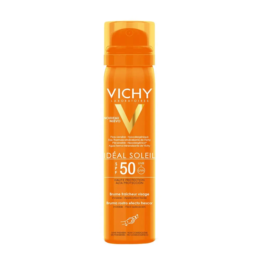 Spray protector invizibil cu SPF 50 Ideal Soleil, 75 ml, Vichy