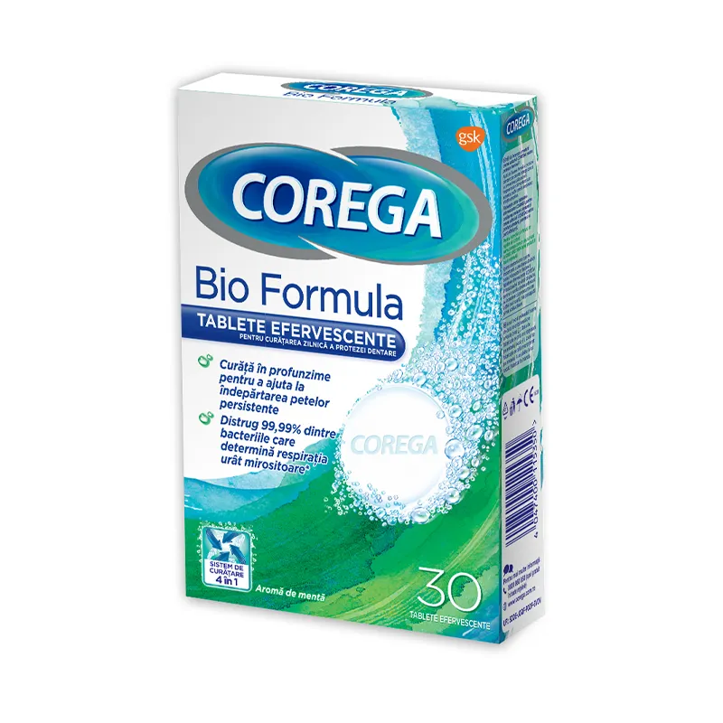 Corega Tabs Bioformula x 30 comprimate