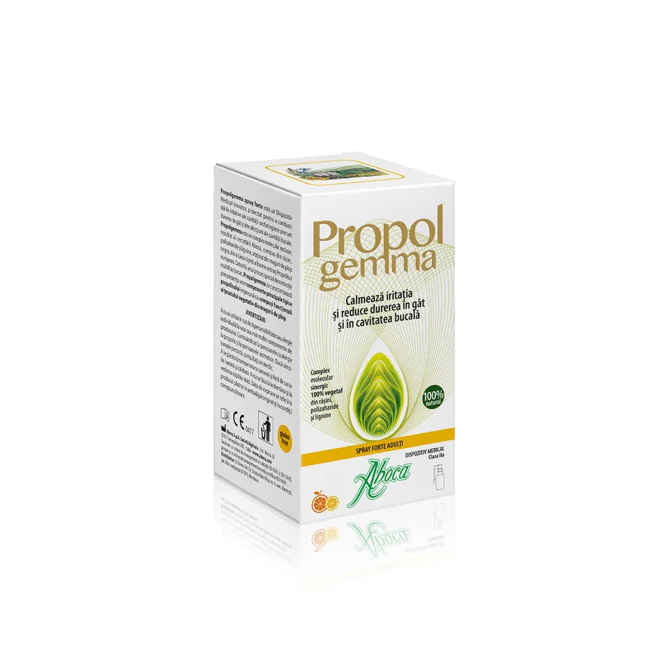 ABOCA PROPOLGEMMA FORTE ADULTI SPRAY CU ALCOOL 30ML