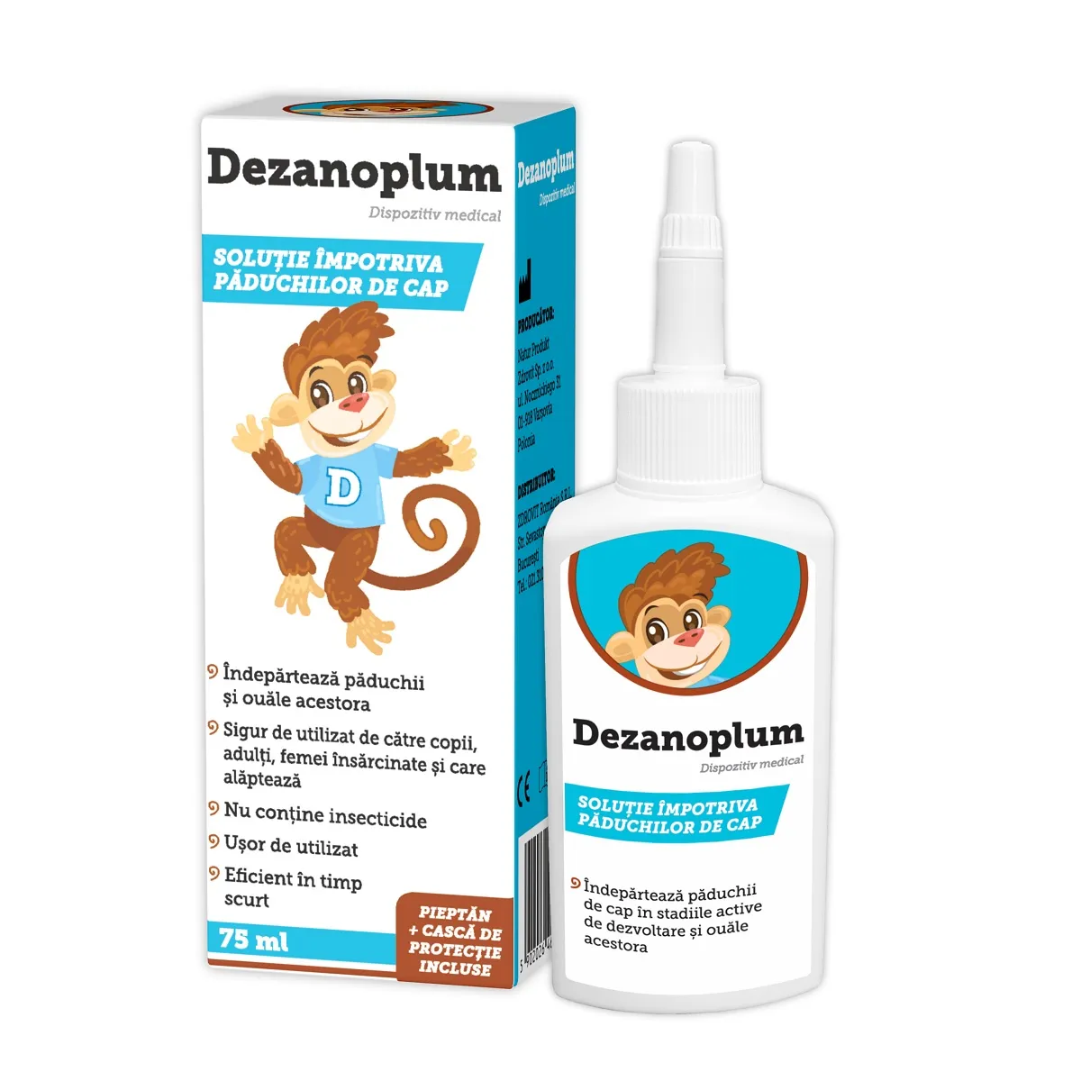 Solutie impotriva paduchilor Dezanoplum, 75 ml, Zdrovit