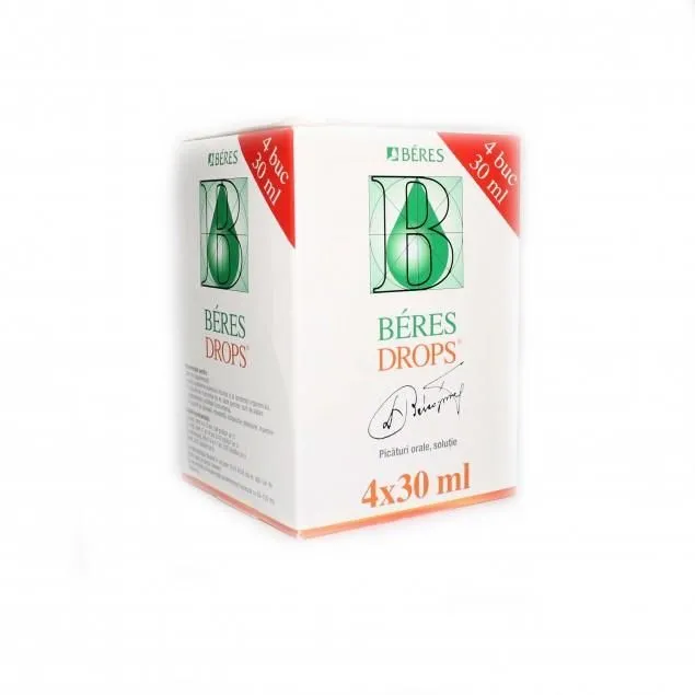 BERES Drops picaturi 4fl x 30ml