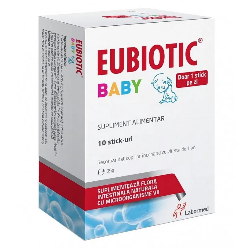 Eubiotic Baby x 10 Stick-uri -Labormed Pharma RO