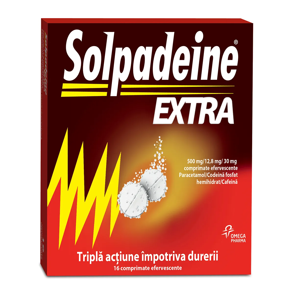 Solpadeine extra 500/12,8/30 x 16 comprimate efervescente