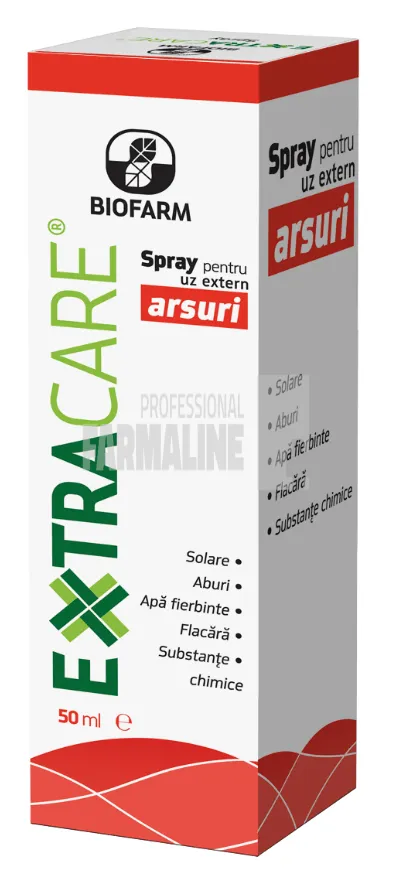 Extracare Spray pentru arsuri 50 ml