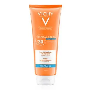 Lapte hidratant ten si corp cu SPF30 Capital Soleil, 300ml, Vichy