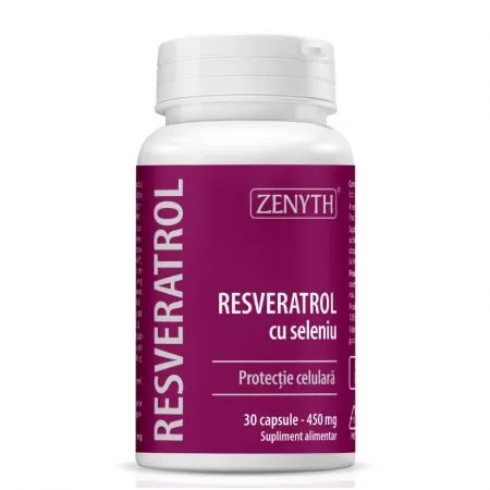 Resveratrol cu seleniu, 30 capsule, Zenyth