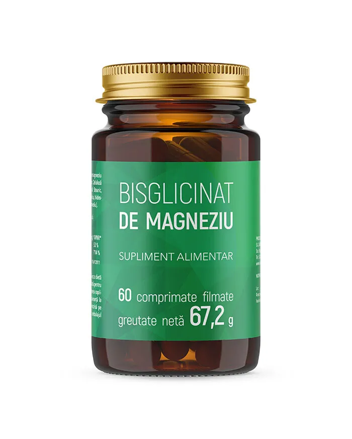 BISGLICINAT DE MAGNEZIU 60 COMPRIMATE FILMATE REMEDIA