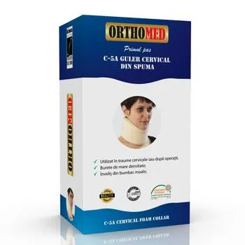 Guler cervical din spuma cu extra suport, XL, Orthomed