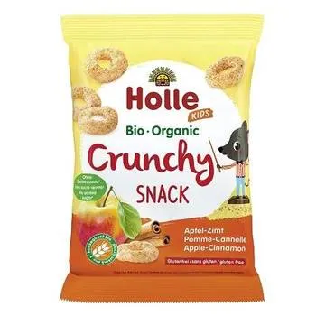 Snacks crocant cu mere si scortisoara, 25g, Holle Baby Food