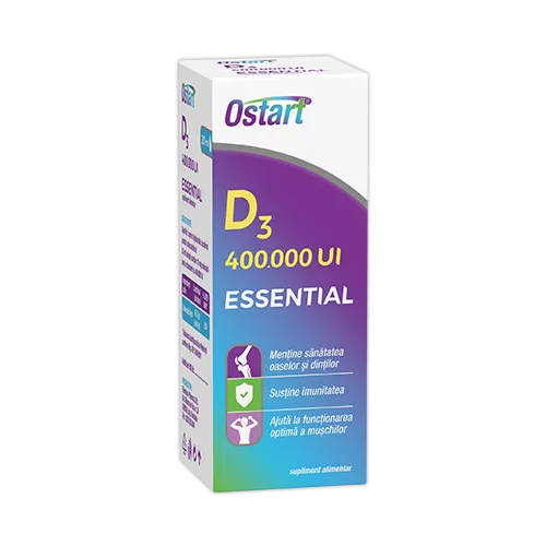 Ostart Essential D3 400000 UI picaturi 20ml