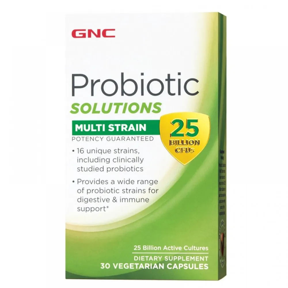 Probiotic Solutions Tulpini multiple 25 miliarde culturi vii (30 capsule), GNC