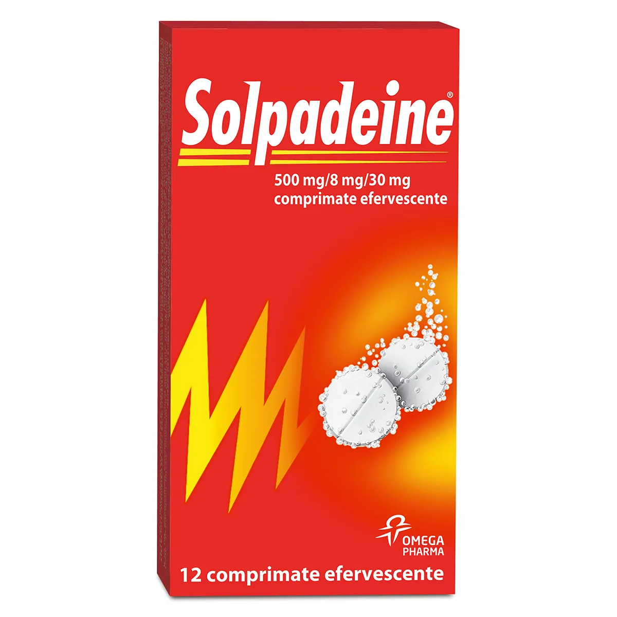 Solpadeine 500mg/8mg/30mg x 12 comprimate efervescente