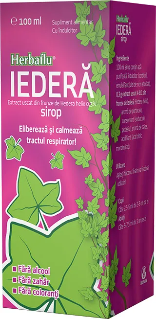 Herbaflu Iederă sirop, 100 ml