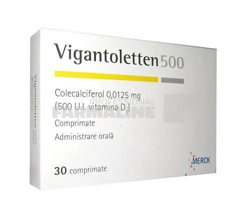 VIGANTOLETTEN 500 x 30 COMPR. 500UI MERCK KGAA