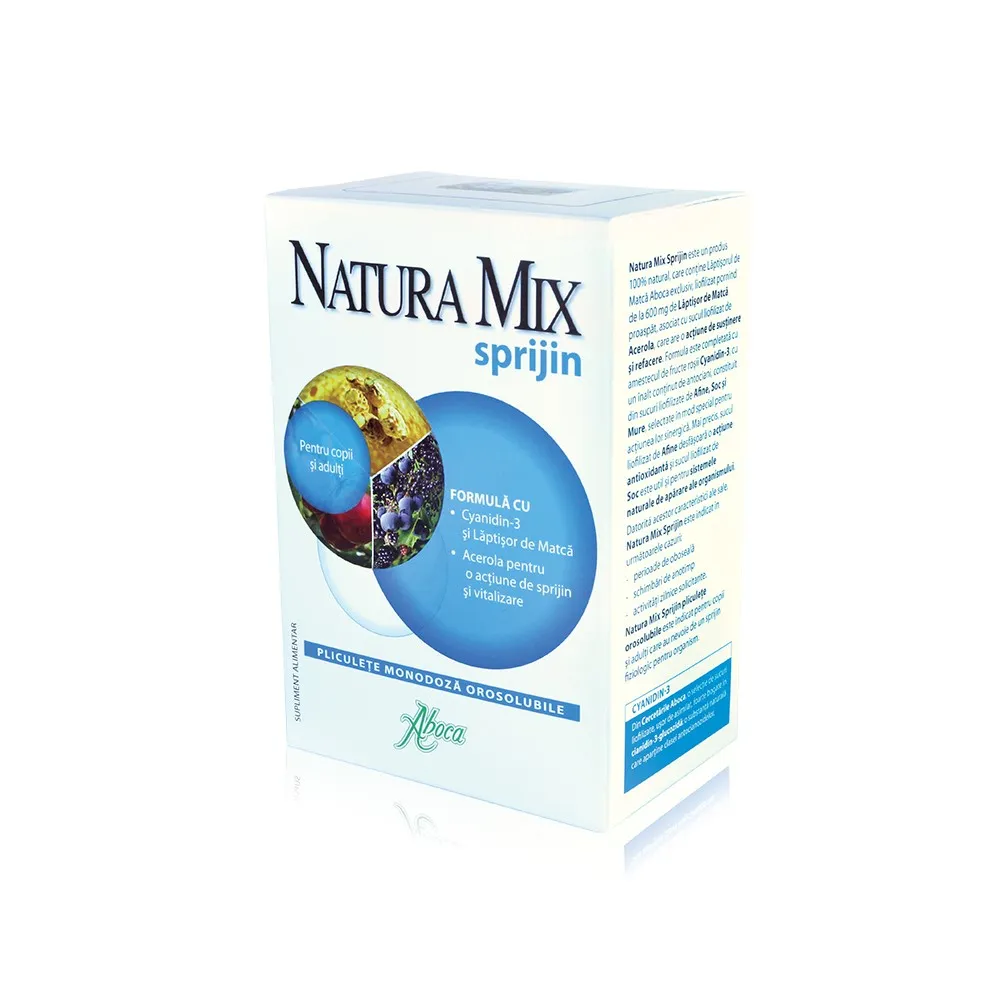Aboca Natura Mix Sprijin Granule 20 plicuri