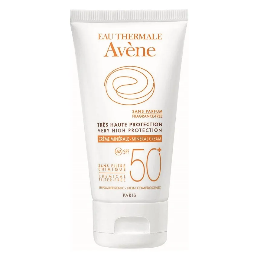 AVENE Crema minerala pentru protectie solara SFP 50, 50 ml, Pierre Fabre